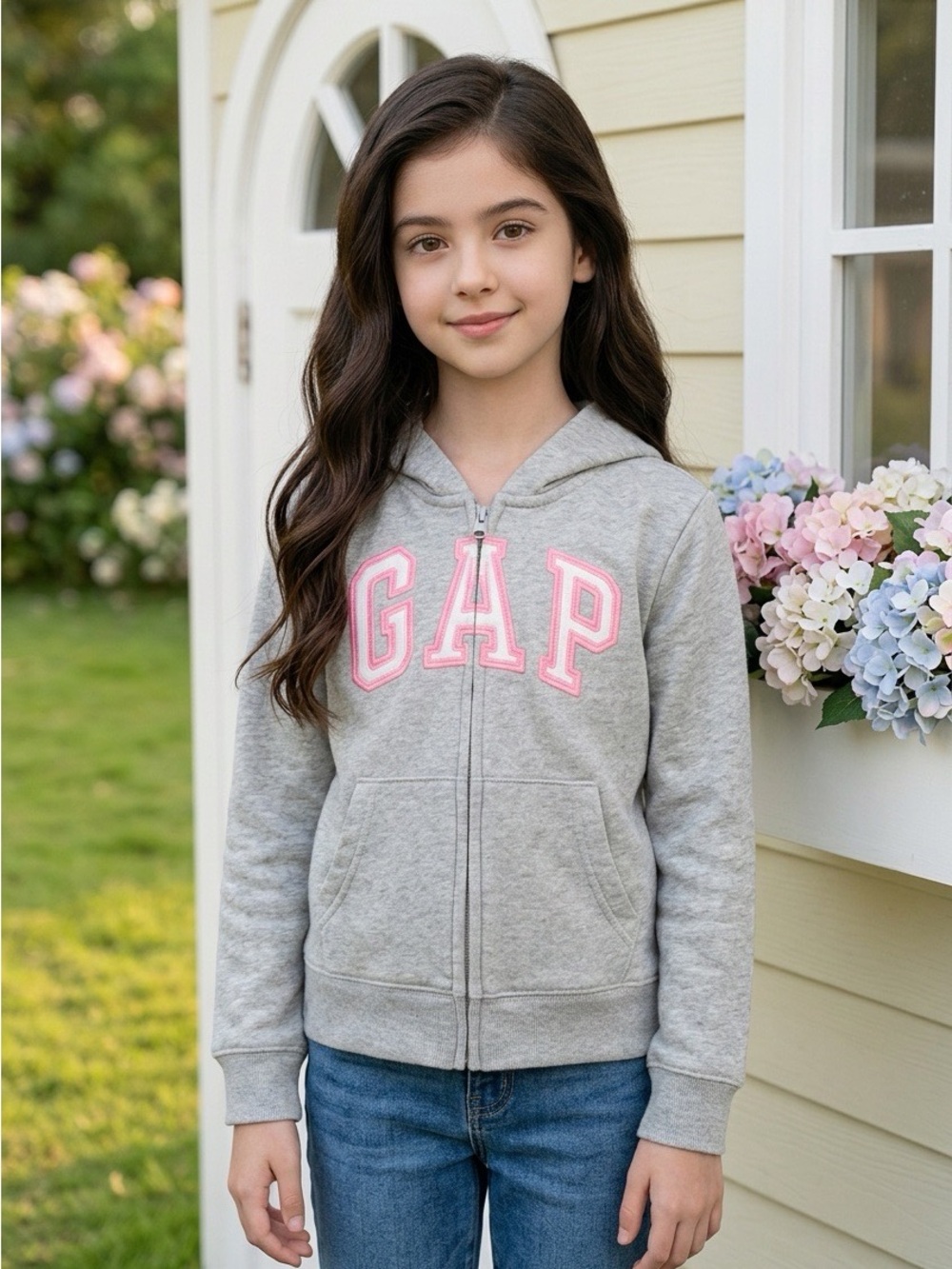GAP Girl's Jacket Hoodie KIDS Size Small (6-7) EUC